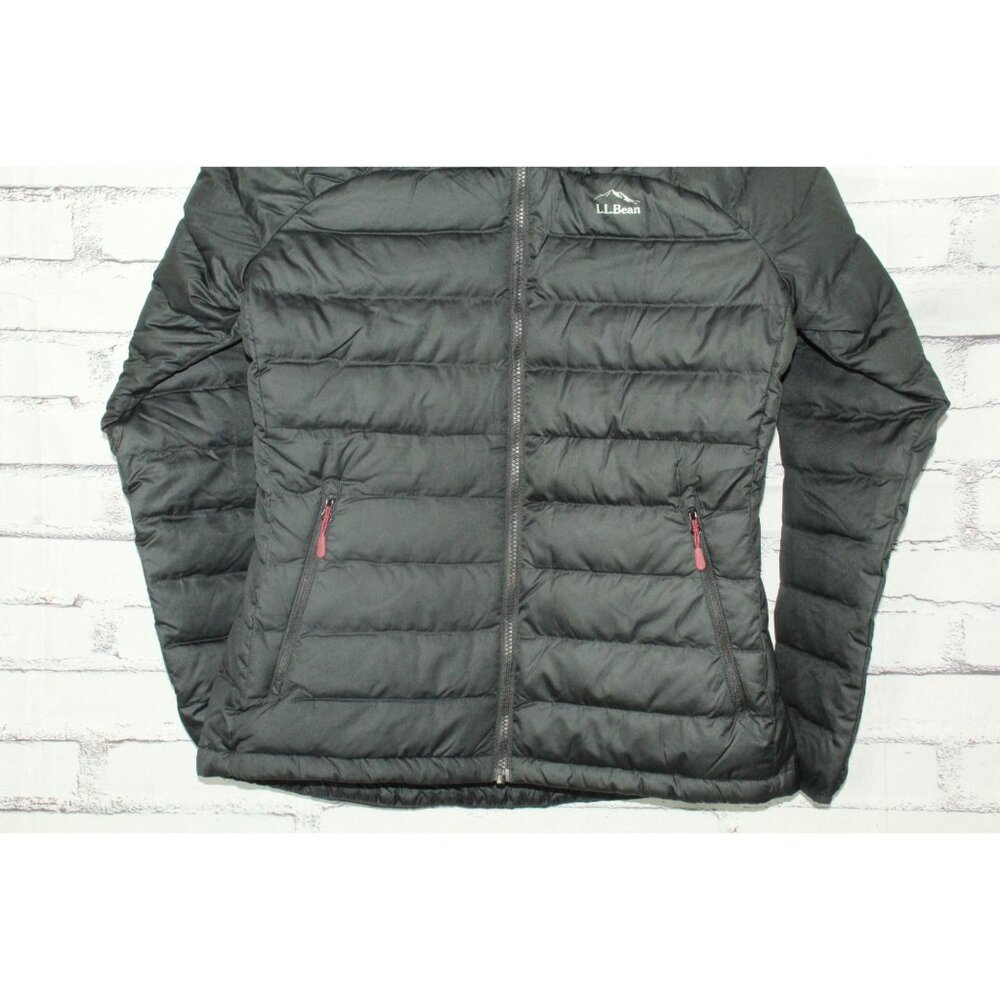 Ll Bean Bean's Down Jacket Black Size Medium - image 3